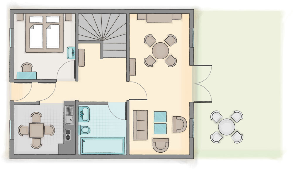 Heidehaus_A_EG Grundriss